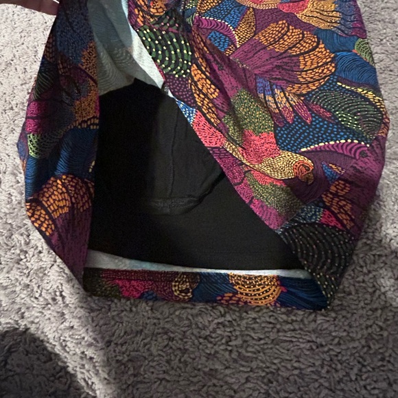 Farm Rio Dotted Macaws Lenzing Ecovero Viscose Tropical Dress, Dotted Macaws S - Picture 8 of 10